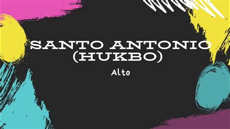 Santo Antonio Hukbo Alto Youtube