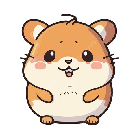 Hamster Clipart Animal Clipart Cute Clipart Hamtaro Kawaii Hand Drawn