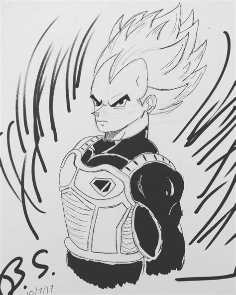 Dragon ball z kai, known in japan as dragon ball kai (ドラゴンボール改カイ, doragon bōru kai, lit. #inktober2017 day seven of #vegeta from the #dragonballz series (With images) | Original art ...