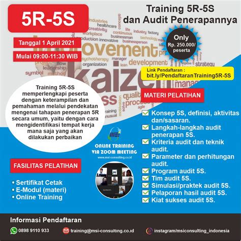 Training 5r 5s Dan Audit Penerapan Running Msi Consulting