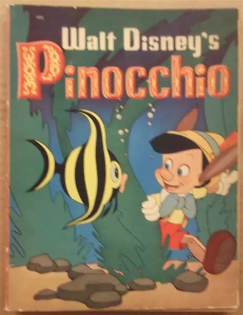 Pinocchio First Edition Walt Disneys Illustrated Story Book Whitman