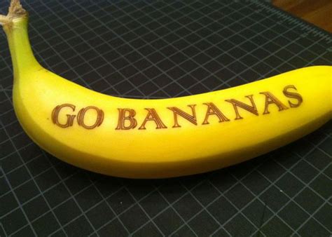 Fabberz — Just Some Laser Etched Bananas Laser Cutter Projects