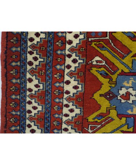 Handmade Anatolian Kazakh Nomadic Original Carpet Wool On Wool Free
