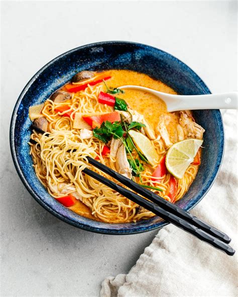 Minute Thai Red Curry Ramen Recipe I Am A Food Blog I Am A Food Blog