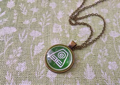 Pendant Necklace Avatar The Last Airbender Pendant Earth Etsy