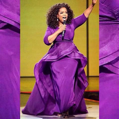 Oprah In A Chrisian Siriano Gown Organza And Crepe Purple Its Feminine