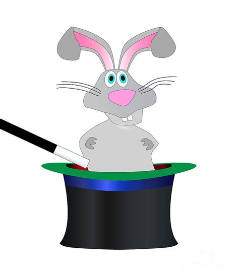 Magic Rabbit Hat Digital Art By Bigalbaloo Stock Pixels