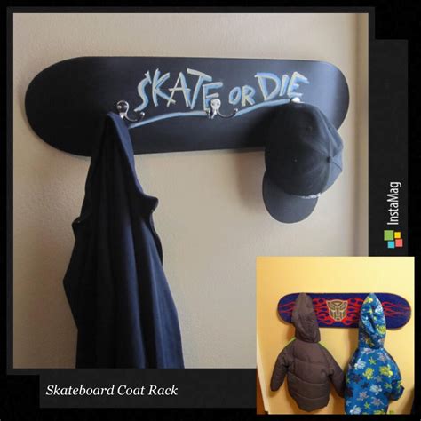 Diy Skateboard Coat Rack Looks Cool Musely
