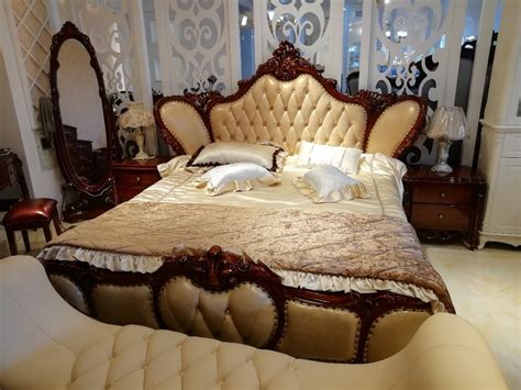 High Quality Modern Luxury Wooden Beds Furniture Sets Design French