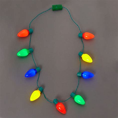 Light Up Christmas Lights Necklace Claires