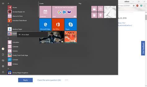 Windows 10 Start Menu Behaving Weirdly Brand New Lenovo Thinkpad