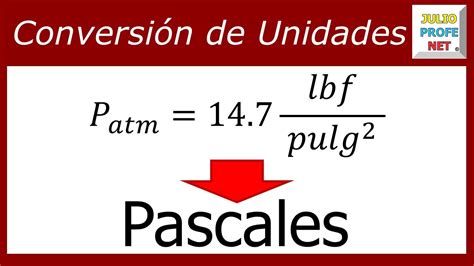 ConversiÓn De Unidades De PresiÓn Lbfpulg² → Pascales Youtube