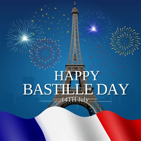 Happy Bastille Celebration Template Postermywall