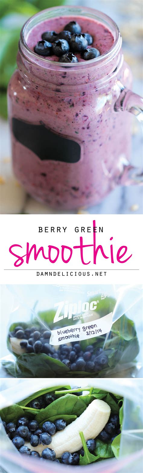 Berry Green Smoothie Make Ahead Freezer Friendly Smoothies That Are