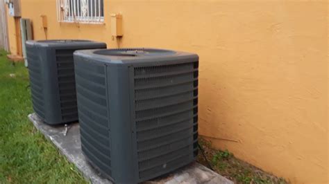 Price ranges shall apply to basic installation. 2 2016 Goodman 2.5 ton air conditioners 1 running. - YouTube