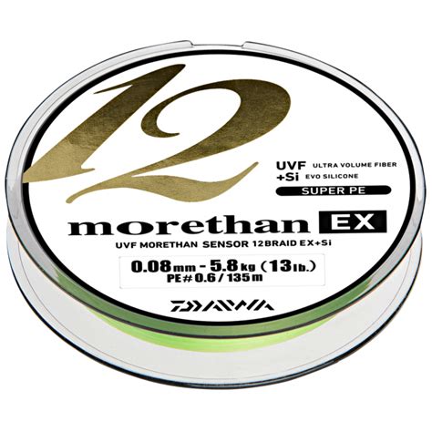 Daiwa Angelschnur Morethan 12 Braid EX SI lime green 135 m günstig