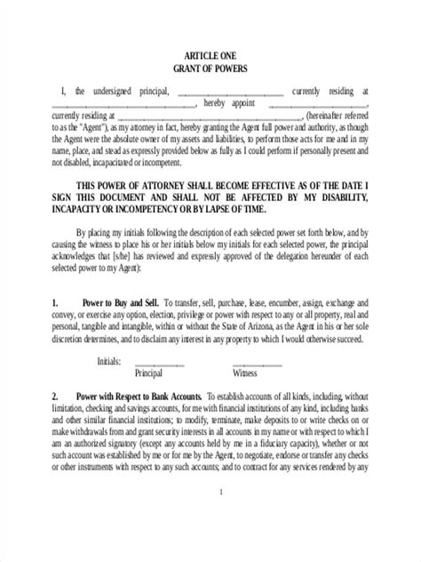 Printable Financial Power Of Attorney Form Printable Form 2024