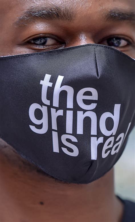 The Grind Is Real Face Mask Insert Coin Clothing