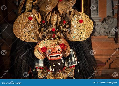 Balinese Barong Ritual Dance In Ubud Bali Indonesia Stock Image Image Of Bali Mythology