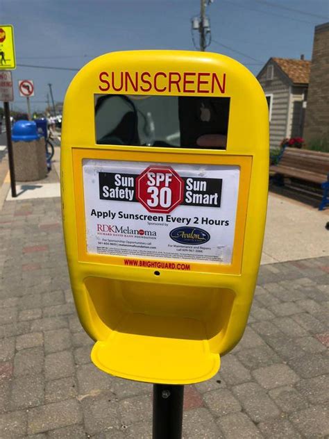 forget sunscreen shore town now has free dispensers at the beach