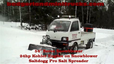Mitsubishi Minicab 4x4 Mini Truck Snowblower Project Youtube