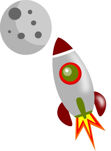 Rakete Mond Raum Kostenlose Vektorgrafik Auf Pixabay Pixabay