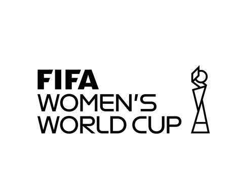 Fifa Womens World Cup Black Logo Mondial Champion Symbol Design Vector