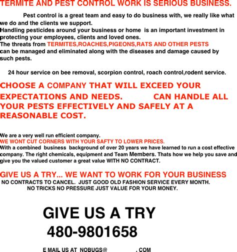 Maryland pest control technicians are not required to attend school. Pest and Termite Control