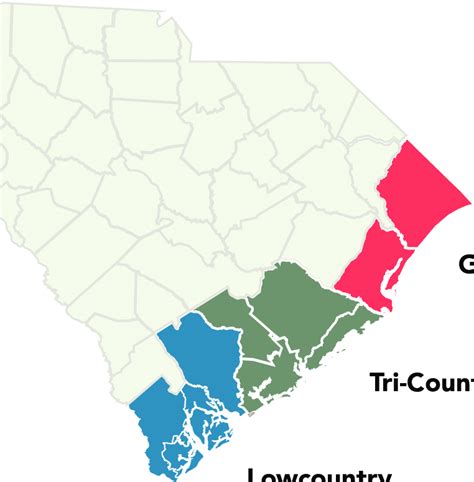 Figure Es1 South Carolinas Eight Coastal Counties With The Three