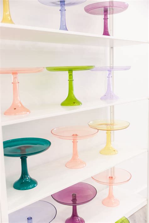 Gifts For Her -Estelle Colored Glass: Cake Stands | Colored glass cake stand, Colored glassware ...