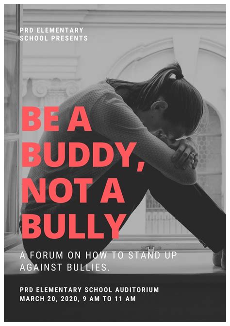 page 2 free printable anti bullying campaign poster templates canva