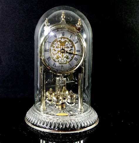 Genuine Lead Crystal Bulova Anniversary Clock Ebth