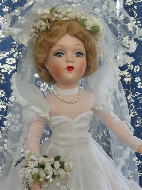 Vintage Madame Alexander Bride Doll Compo 22 Extremely Rare Gorgeous Bride Dolls Barbie