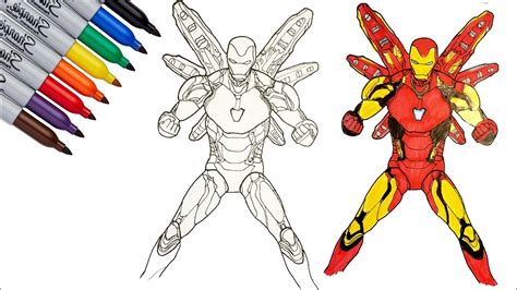 Iron Man Mark 85 Iron Man Endgame Coloring Pages Sailany Coloring