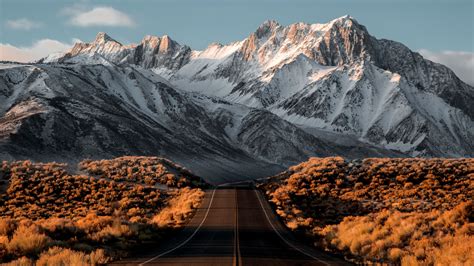 X Beautiful Snowy Mountains Road K HD K Wallpapers Images Backgrounds Photos And Pictures