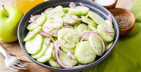 Chill up to 3 hours. The Best Apple Cider Vinegar Cucumber Salad Ever ...