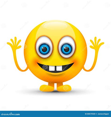 Buck Teeth Square Emoji Royalty Free Vector Image