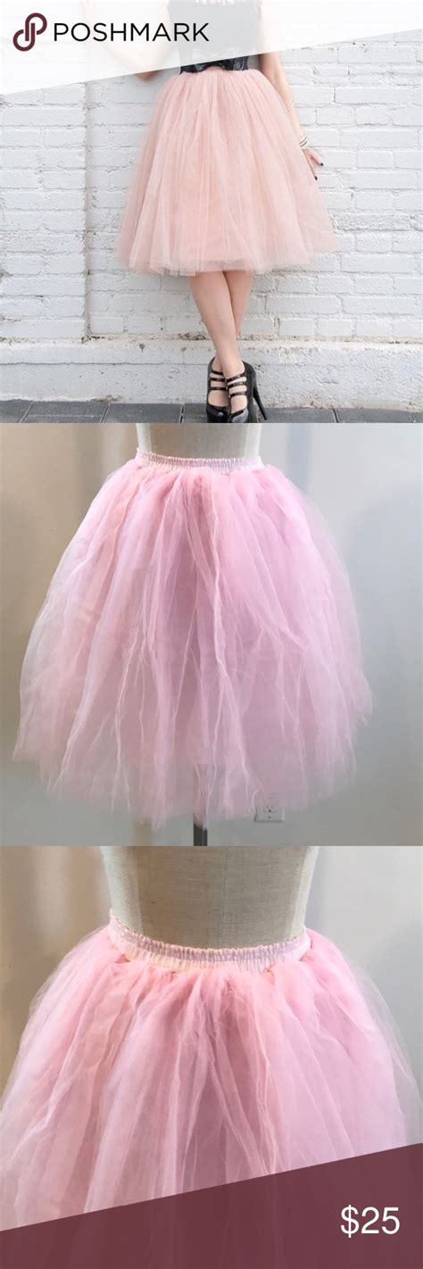 Tulle Tutu Ballerina Skirt Light Pink Ballerina Skirt Pink Tulle