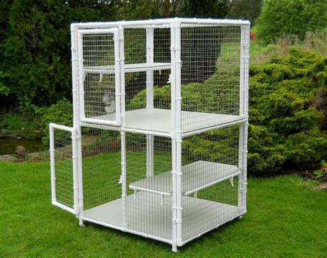 Double Decker Cat Cage With Middle Floor From Penthouse Products