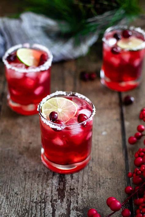 Cranberry Margaritas Recipe Christmas Margaritas A Nerd Cooks