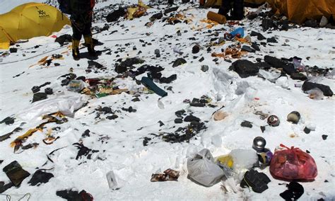 These bodies are often used as landmarks in a terrain bereft of compassion. Mount Everest, the high-altitude rubbish dump - World ...