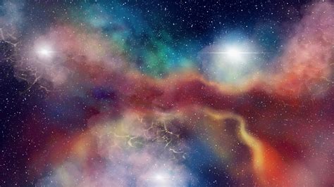 Download 1920x1080 Wallpaper Galaxy Stars Clouds Space Colorful