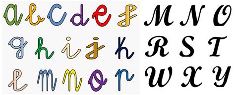 Alfabeto Cursivo Molde De Letras Cursivas Grandes Individuais Para Imprimir Free Foto Ideas