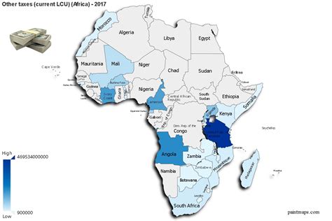 Other Taxes Current Lcu On Africa Map