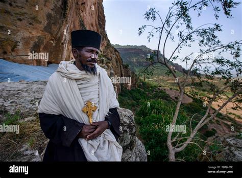 Priest Of The Ethiopian Orthodox Church At The Abba Yohanni Rock Church