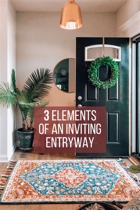 Entryway decor, boho entryway, minimal entryway decor, bright entryway