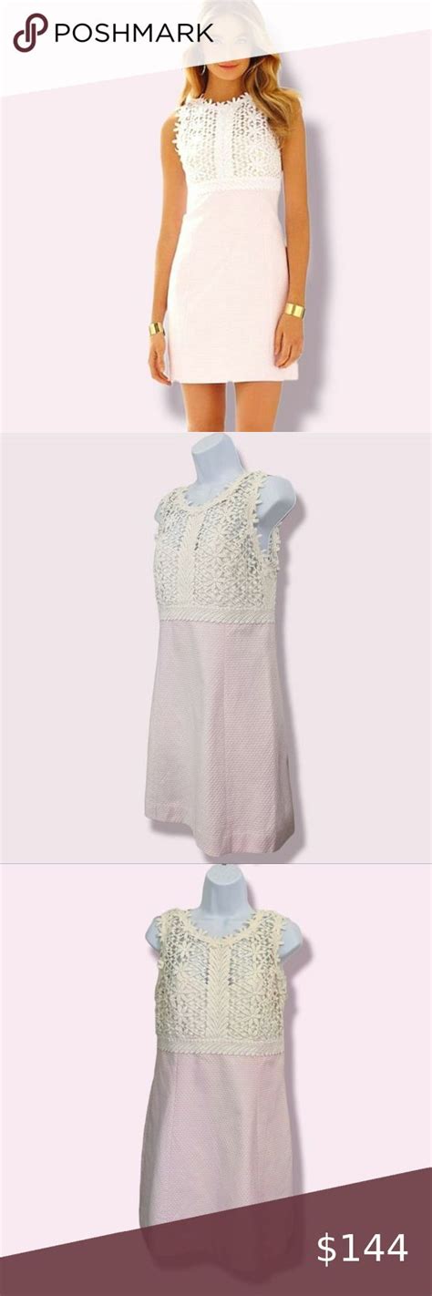 Lilly Pulitzer Pink Lace Breaker Shift Dress Size Please See Measurements Plus Fashion