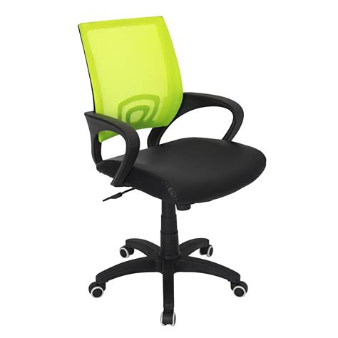 Officer Modern Adjustable Office Chair With Swivel In Lime Green By