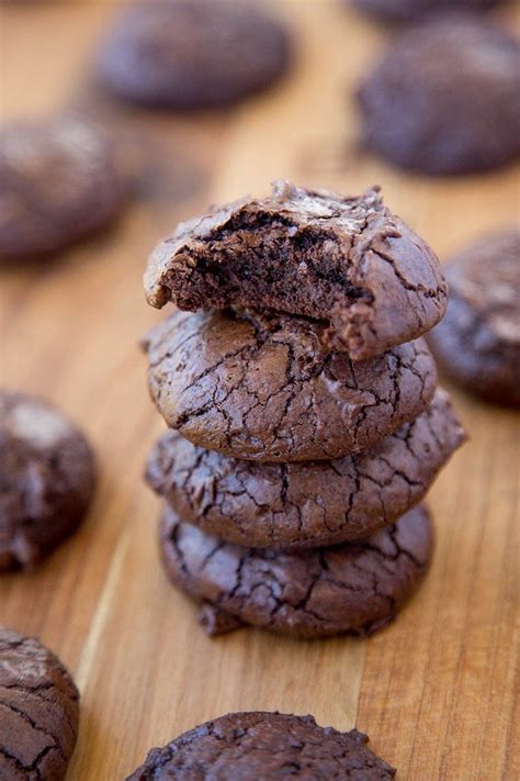 Fudgy Dark Chocolate Brownie Cookies Yellow Bliss Road