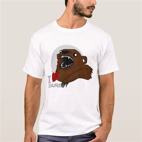 I Love Bears T Shirt Zazzle Com